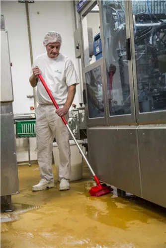 Hajlított súroló piros 265mm erős szálak Vikan