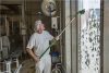 Állítható dőlésszögű kefe zöld 240mm lágy szálak, Vikan hygiene system