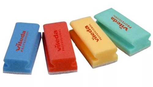 Nem karcoló szivacs kék (fehér dörzsivel) 7x15cm Vileda Professional