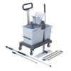 UltraSpeed Pro Double Bucket Ready to GoSTARTER KIT 25lit+10lit vödör. UltraSpeed prés, US moptartó, MicroPlus mop Teleszkópnyél, tolókar
