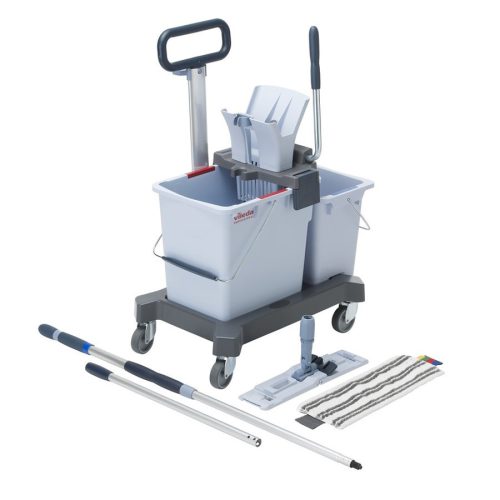 UltraSpeed Pro Double Bucket Ready to GoSTARTER KIT 25lit+10lit vödör. UltraSpeed prés, US moptartó, MicroPlus mop Teleszkópnyél, tolókar