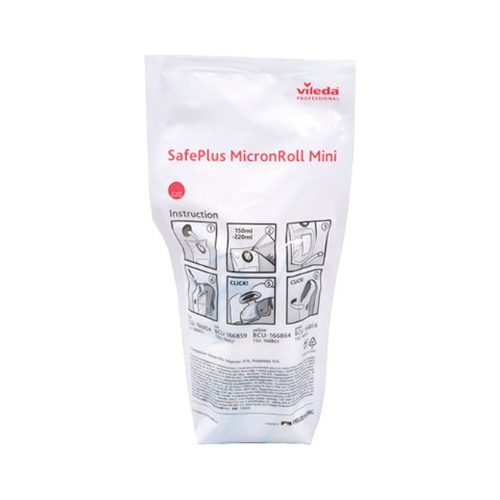Vileda SafePlus Micron Roll Mini 30lapos kendő utántöltő csomag kék, Vileda Professional