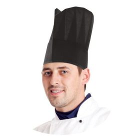 Séf sapka FEKETE 23cm 10db/csomag