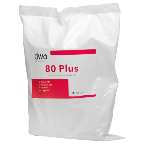 DWA 80 plus kéz-és felületfertőtlenítő  kendő utántöltő 200lap/csomag