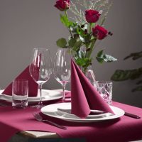 Linstyle textilhatású szalvéták