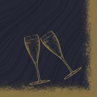 SPARKLY CHEERS BLACK