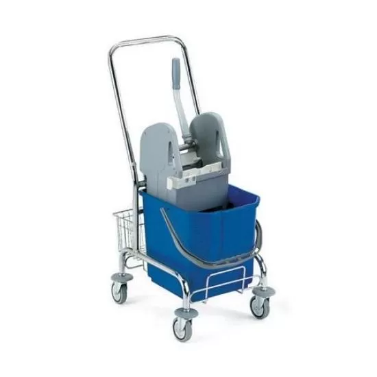 STING-25 L CHROMED TROLLEY WITH BASKET AND HANDLE (6072)