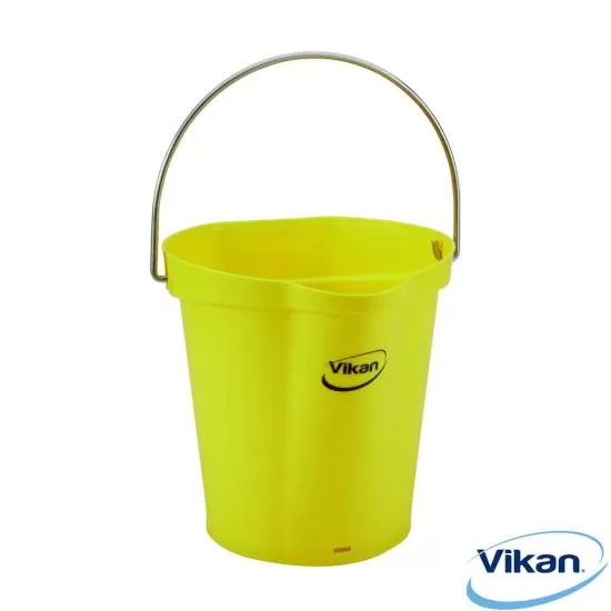 Bucket 6 liters, yellow Vikan HACCP System