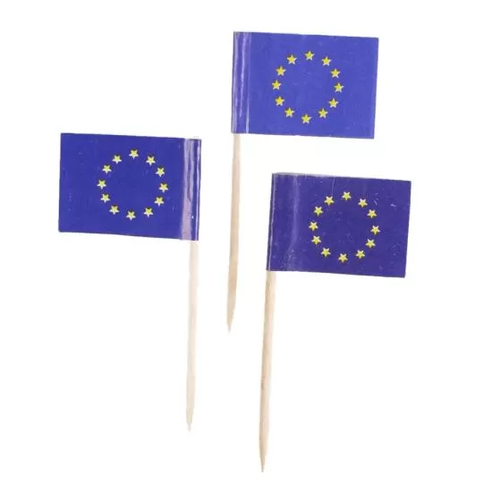 EU zászló pálcika, 144db/csomag