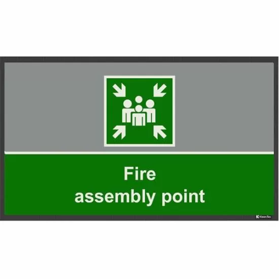 Safety Signage Mats Assembly Point 85x150cm