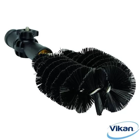 Vikan Drain cleaning brush, medium, black