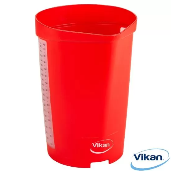 Mérőkancsó, piros, 2 liter, Vikan