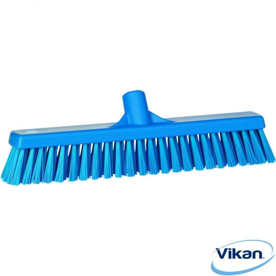 Vikan Soft/Stiff Floor Broom, 400mm blue (31743)