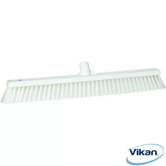 Vikan Soft/Stiff Floor Broom, 600mm white (31945)