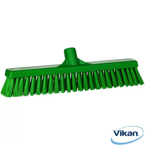 Vikan Soft/Stiff Floor Broom, 400mm green (31742)