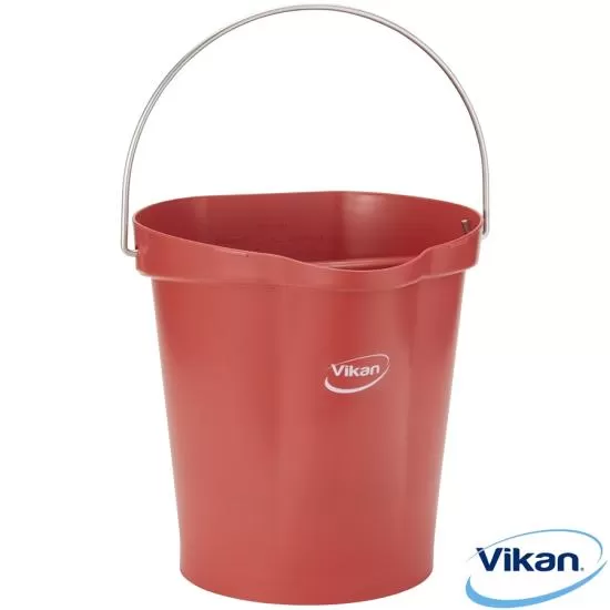 Bucket, Metal Detectable, 12 Litre, Red