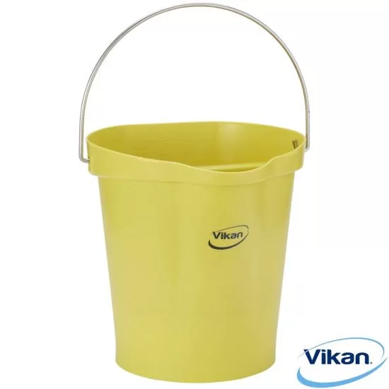 Bucket, Metal Detectable, 12 Litre, Yellow