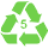 Recycling symbol 5, Polypropylene (PP)